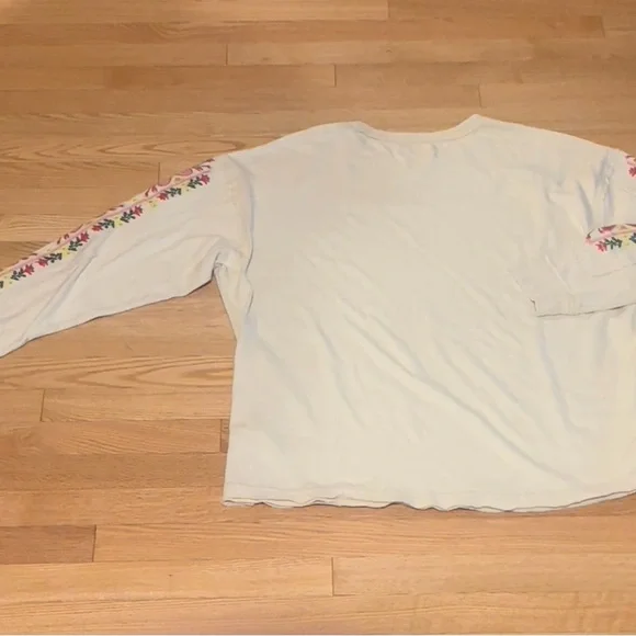 Free People All My Heart Embroidered Tee Size We The Free - Picture 11 of 14